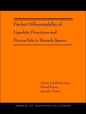 cover image of Frechet Differentiability of Lipschitz Functions and Porous Sets in Banach Spaces